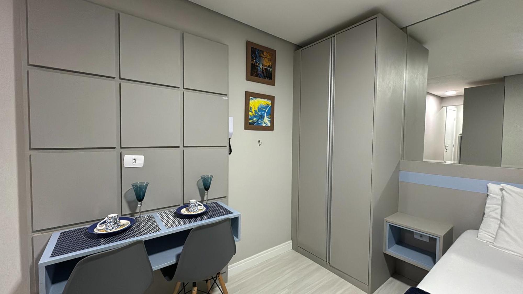 16- Studio Decorado Perfeito Para Casal!!! Curitiba Dış mekan fotoğraf